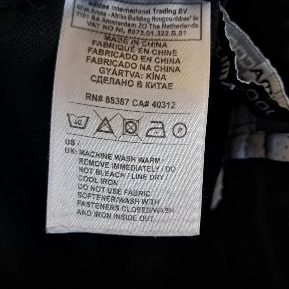 Adidas Tiro 11 Pant Black Joggers Soccer Striped Mens Size Medium Tapered Leg - Picture 8 of 9